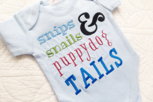 Baby Boys Snips and Snails Embroidery
