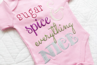 Baby Girls Sugar and Spice Embroidery