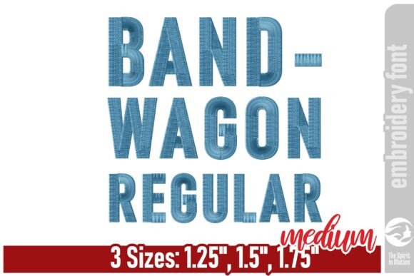 Bandwagon Regular Embroidery Font - M Review