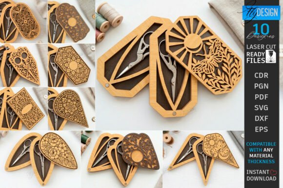 Embroidery Scissors Cases Laser Bundle