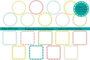 Embroidery Stitched Frames