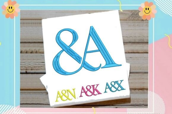 Interlocking Ampersand Letter a Monogram