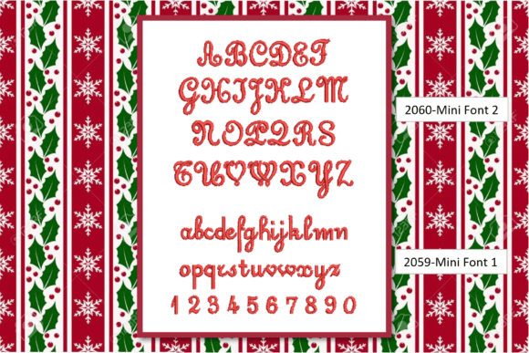 Mini Font 2: Seasonal Embroidery Review