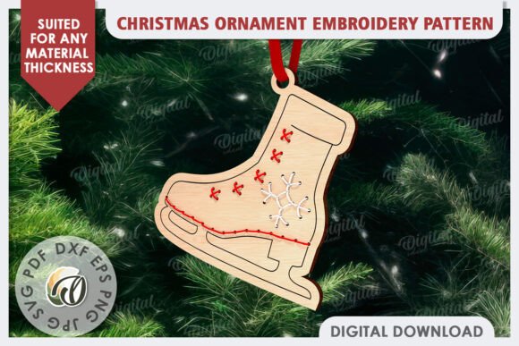 Ornament Embroidery Pattern Laser Cut