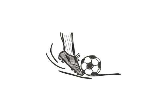 Soccer Player Embroidery Design